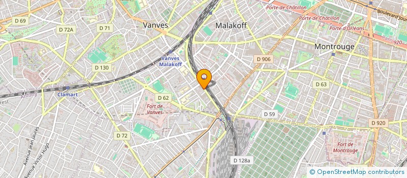 localisation de l'entreprise IMPACT à MALAKOFF