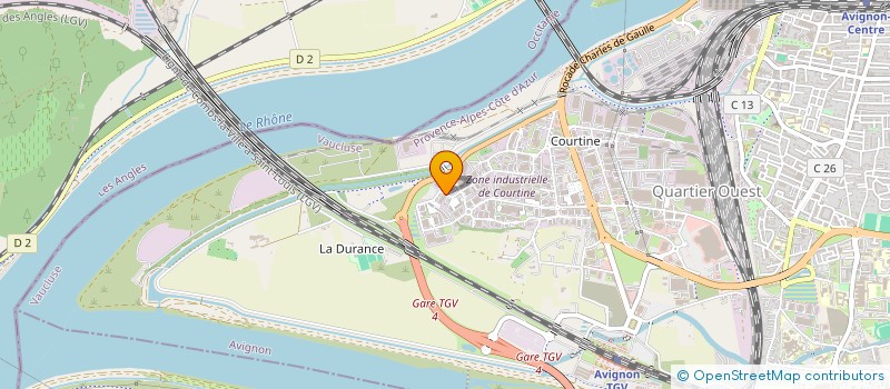 localisation de l'entreprise IMPACT à AVIGNON