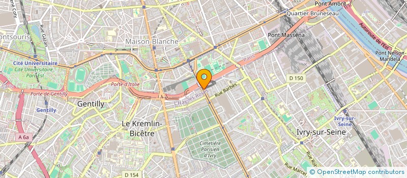 localisation de l'entreprise IMPACT  IVRY-SUR-SEINE