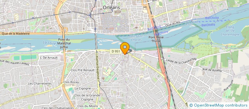 localisation de l'entreprise IMPACT à ORLEANS