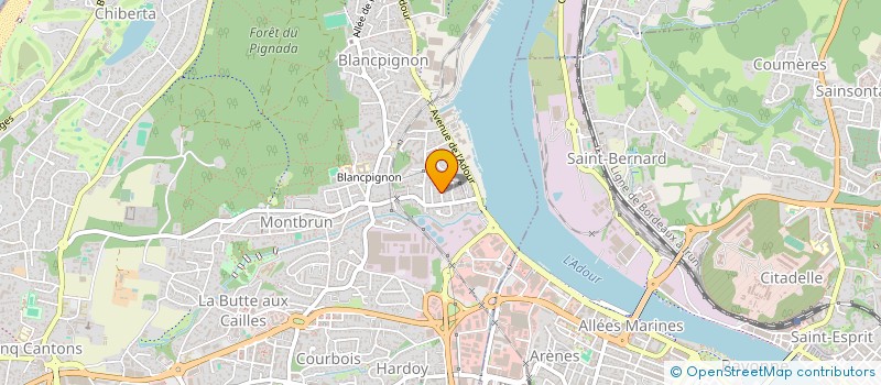 localisation de l'entreprise IMPACT 64  ANGLET