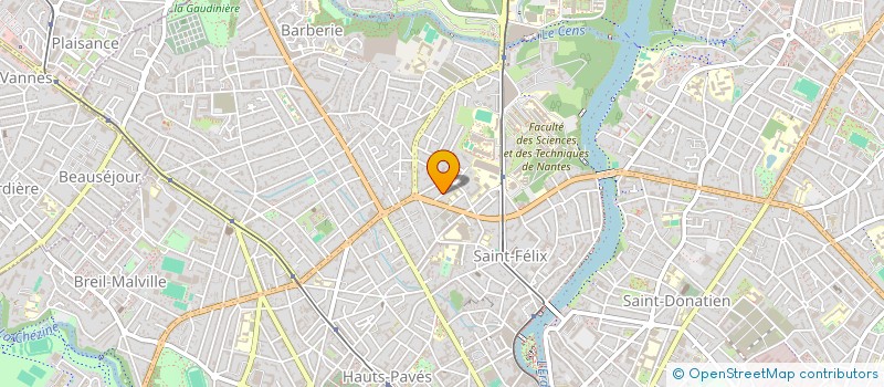 localisation de l'entreprise IMPACT à NANTES