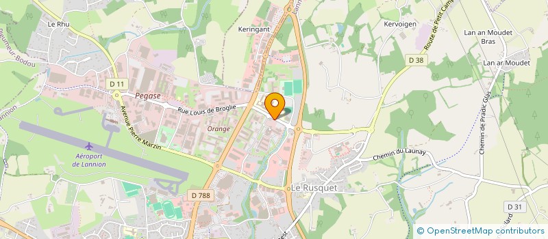 localisation de l'entreprise IMPACT  LANNION