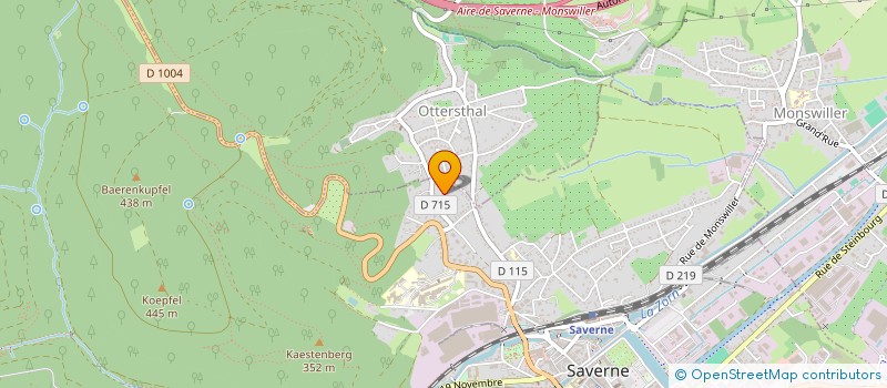 localisation de l'entreprise IMPACT  SAVERNE