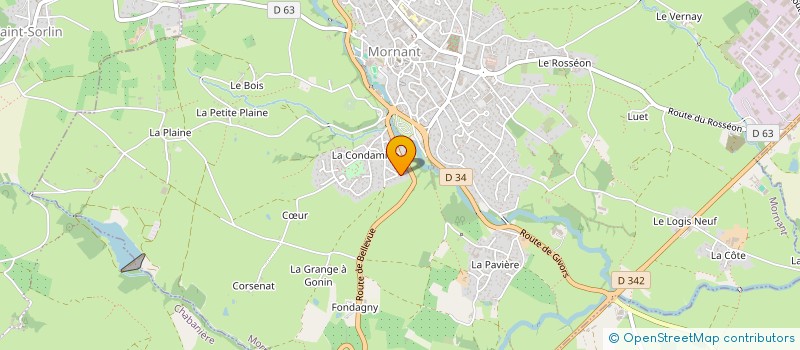 localisation de l'entreprise IMPACT'ART FRANCE  MORNANT