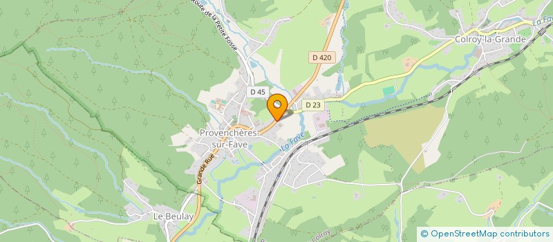 localisation de l'entreprise IMPACT-BOIS à PROVENCHERES-ET-COLROY