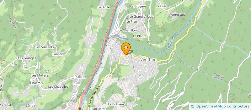 localisation de l'entreprise IMPACT BOXING 73  VENTHON