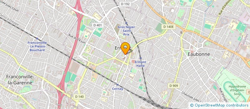 localisation de l'entreprise IMPACT COIFFURE  ERMONT