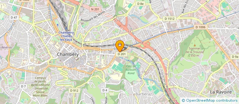 localisation de l'entreprise IMPACT CONSEIL à CHAMBERY