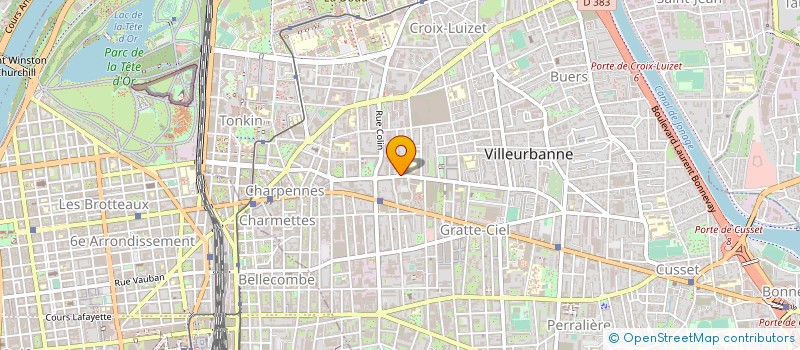 localisation de l'entreprise IMPACT CREATION 26  VILLEURBANNE