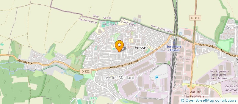 localisation de l'entreprise IMPACT DEMOLITION  FOSSES