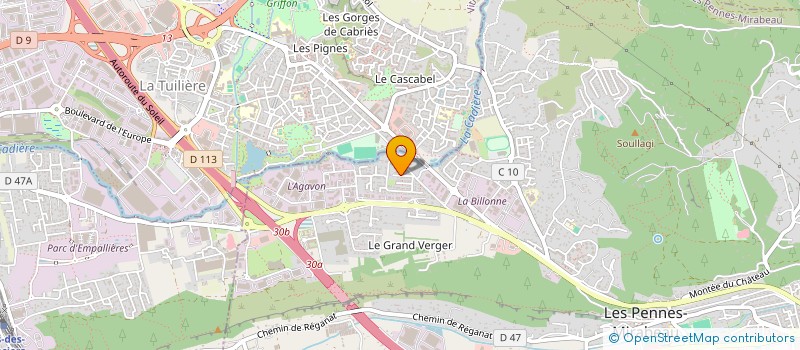 localisation de l'entreprise IMPACT ELEC AUTOMATISMES FERMETURES à LES PENNES MIRABEAU