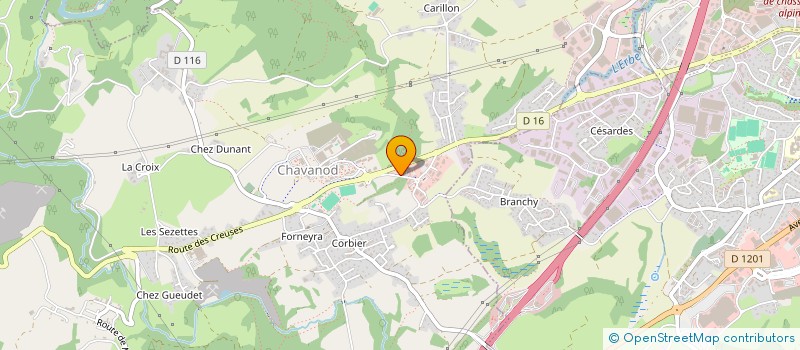 localisation de l'entreprise IMPACT ENERGIE  CHAVANOD