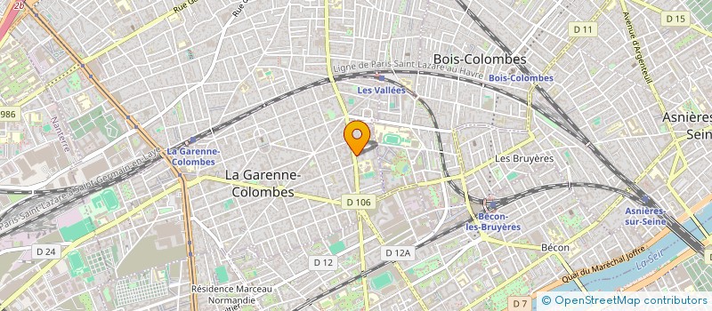 localisation de l'entreprise IMPACT ETUDES à LA GARENNE-COLOMBES