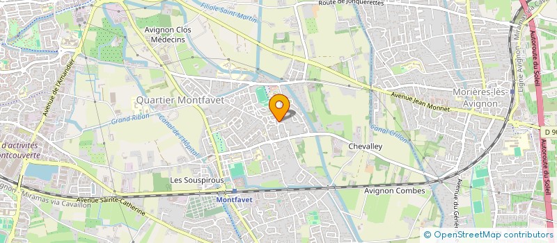 localisation de l'entreprise IMPACT FIGHT AVIGNON MONTFAVET à AVIGNON