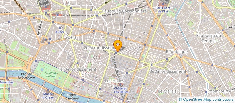 localisation de l'entreprise IMPACT FINANCES à PARIS