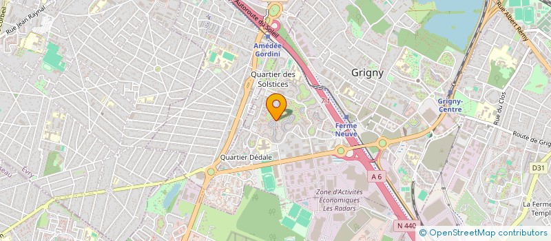 localisation de l'entreprise IMPACT FITNESS  GRIGNY