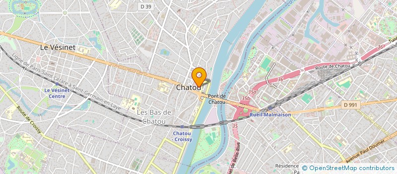 localisation de l'entreprise IMPACT GRAPHIC à CHATOU