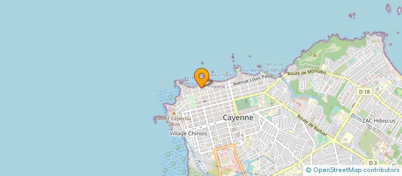 localisation de l'entreprise IMPACT GUYANE  CAYENNE