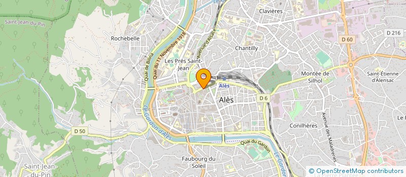 localisation de l'entreprise IMPACT IMMOBILIER GESTION  ALES