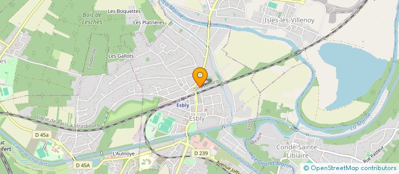 localisation de l'entreprise IMPACT M3C à ESBLY