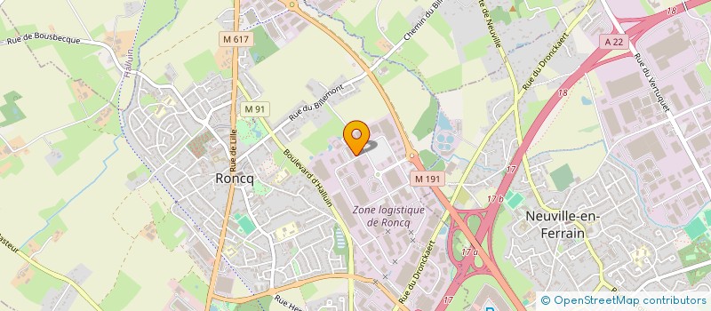 localisation de l'entreprise IMPACT PARTEN PRO SECURITE CONCEPT à RONCQ