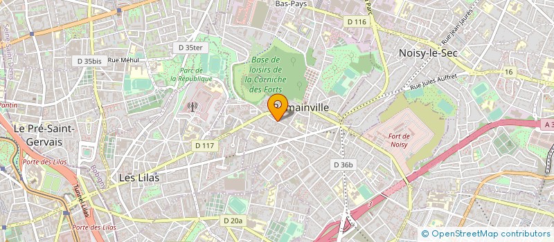 localisation de l'entreprise IMPACT PARTNER'S à ROMAINVILLE