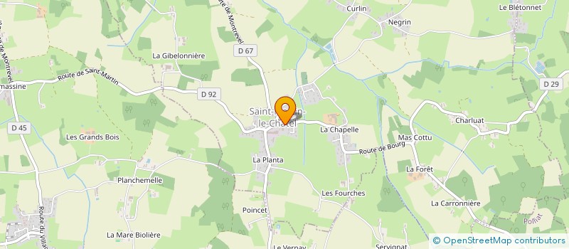 localisation de l'entreprise IMPACT PERFORMANCE SPORT, SANTE, LOISIR, CULTURE ET FORMATIONS  SAINT-MARTIN-LE-CHATEL