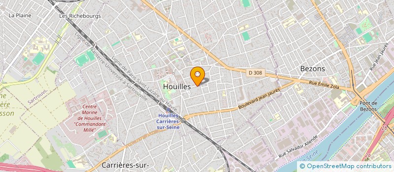 localisation de l'entreprise IMPACT PLUS ENQUETES à HOUILLES