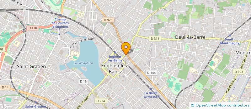 localisation de l'entreprise IMPACT PRODUCTION à ENGHIEN-LES-BAINS
