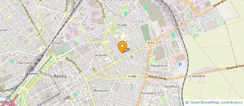 localisation de l'entreprise IMPACT PROJET  REIMS