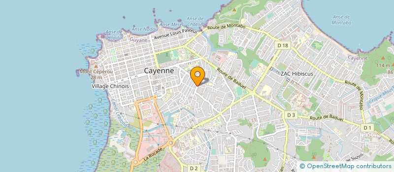 localisation de l'entreprise IMPACT PROTECTION SECURITE à CAYENNE