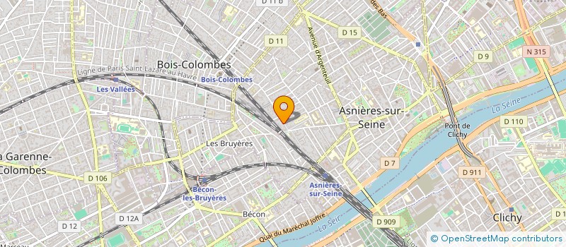 localisation de l'entreprise IMPACT SI RH à ASNIERES-SUR-SEINE