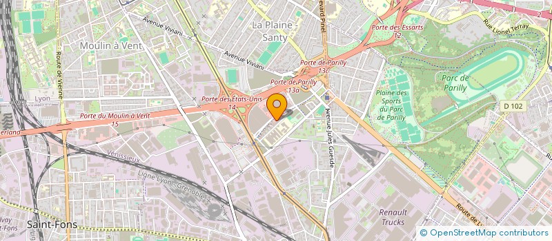 localisation de l'entreprise IMPACT SOLAIRE  VENISSIEUX