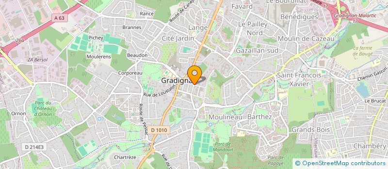 localisation de l'entreprise IMPACT VIDEO MULTIMEDIA  GRADIGNAN