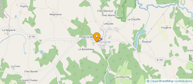 localisation de l'entreprise IMPACTITE à PRESSIGNAC
