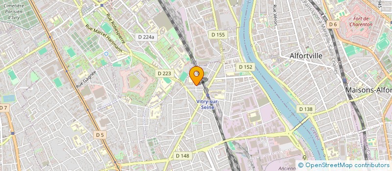 localisation de l'entreprise IMPACTS à VITRY-SUR-SEINE