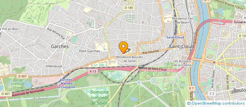 localisation de l'entreprise IMPALA à SAINT-CLOUD