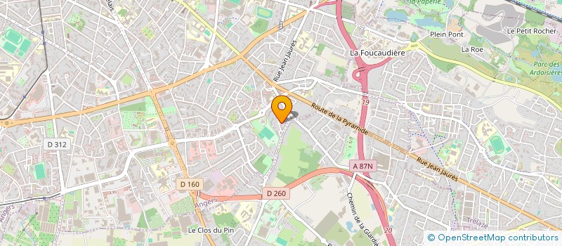 localisation de l'entreprise IMPALEX à ANGERS