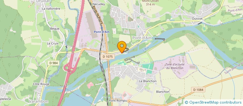 localisation de l'entreprise IMPASSE DE L'ARCHE  PONT-D'AIN