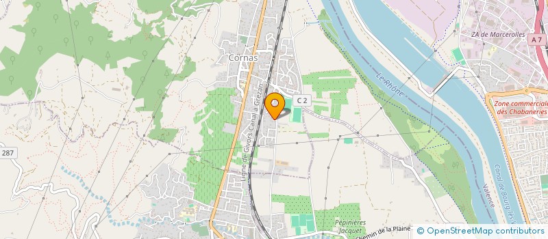 localisation de l'entreprise IMPASSE DES ROSES  CORNAS