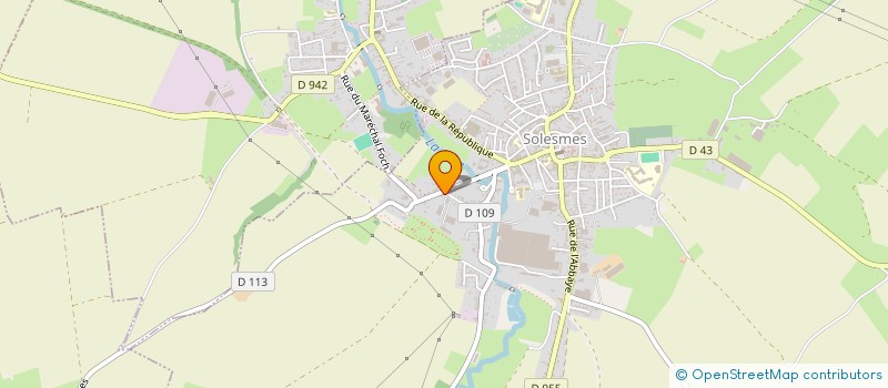 localisation de l'entreprise IMPAVET à SOLESMES
