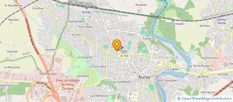localisation de l'entreprise IMPCART à AURAY