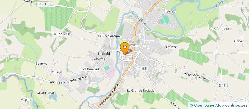 localisation de l'entreprise IMPE  EYMET