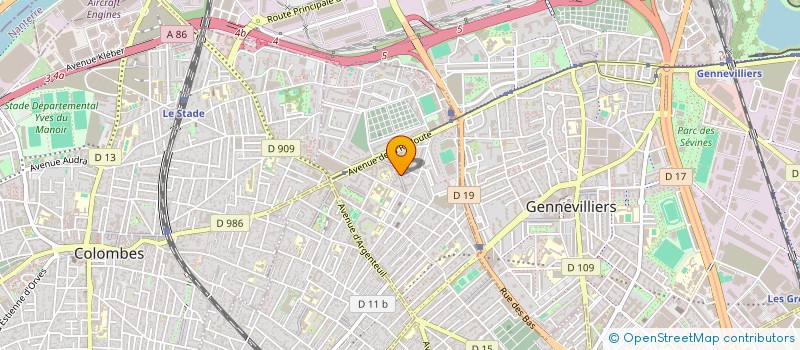 localisation de l'entreprise IMPEC DEC'O à ASNIERES-SUR-SEINE