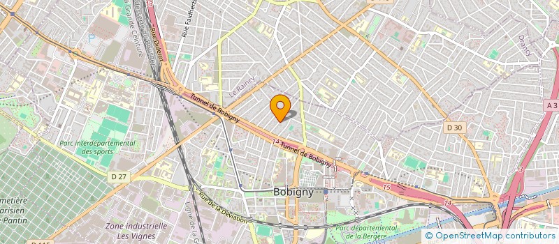 localisation de l'entreprise IMPEC NETTOYAGE à BOBIGNY