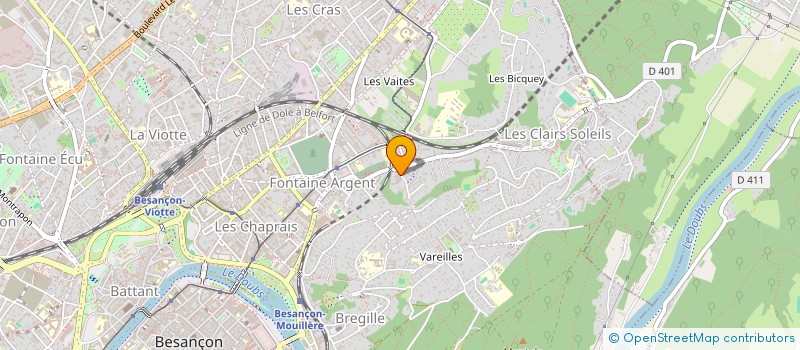 localisation de l'entreprise IMPECS à BESANCON