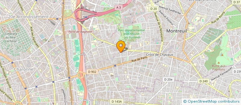 localisation de l'entreprise IMPECVER S A à MONTREUIL
