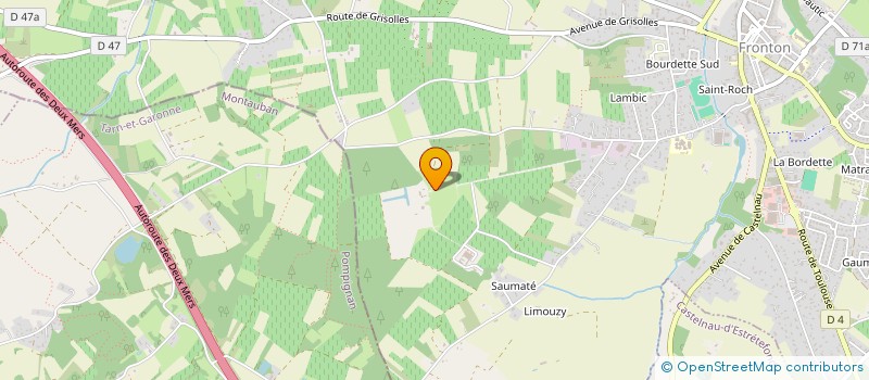 localisation de l'entreprise IMPERATRICE 46  FRONTON