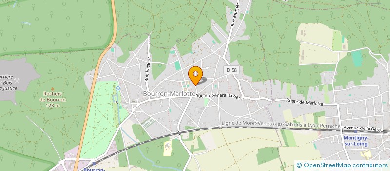 localisation de l'entreprise IMPERATRICE JOSEPHINE  BOURRON-MARLOTTE